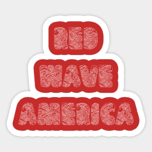 Red Wave America Sticker